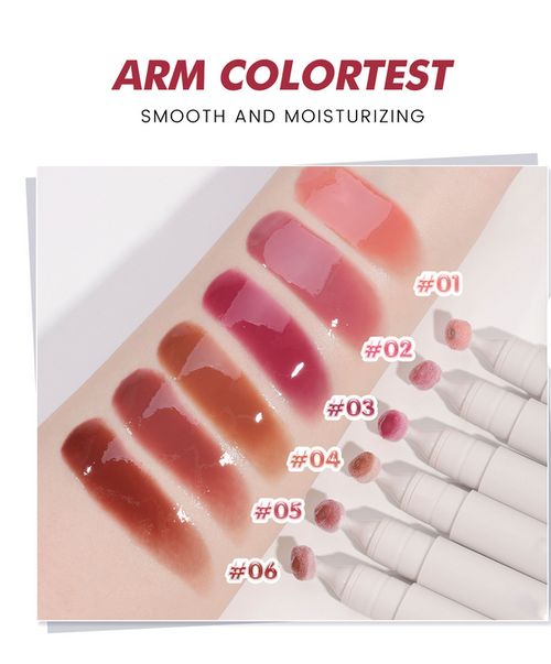 Gloss hidratant pentru buze cu aplicator metalic
